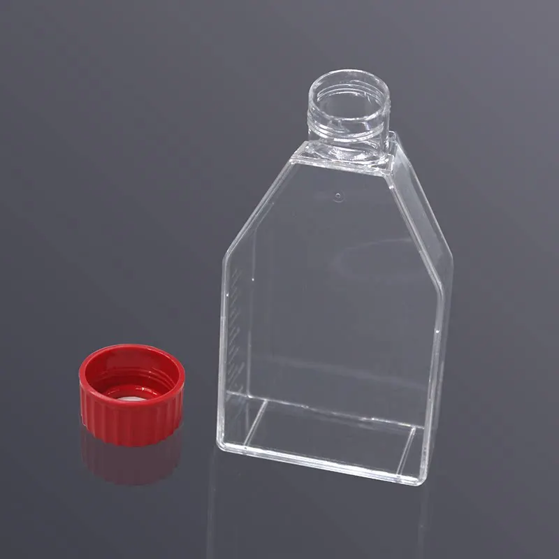 75cm² Tissue Culture Flask with Vent Cap Non TC Treated Sterile Cell Culture Bottle 5 Pieces