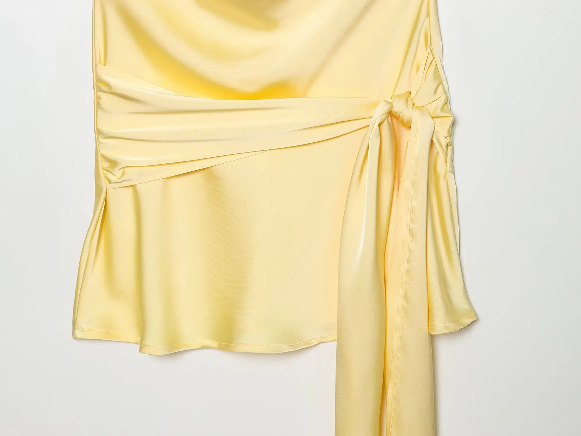 TFMLN Trendiges Damen-Neckholder-Kleid mit tiefem V-Ausschnitt, Sommer, neu, elegant, rückenfrei, einfarbig, ärmellos, mit Schnürung, schick, High Street – Detail 6