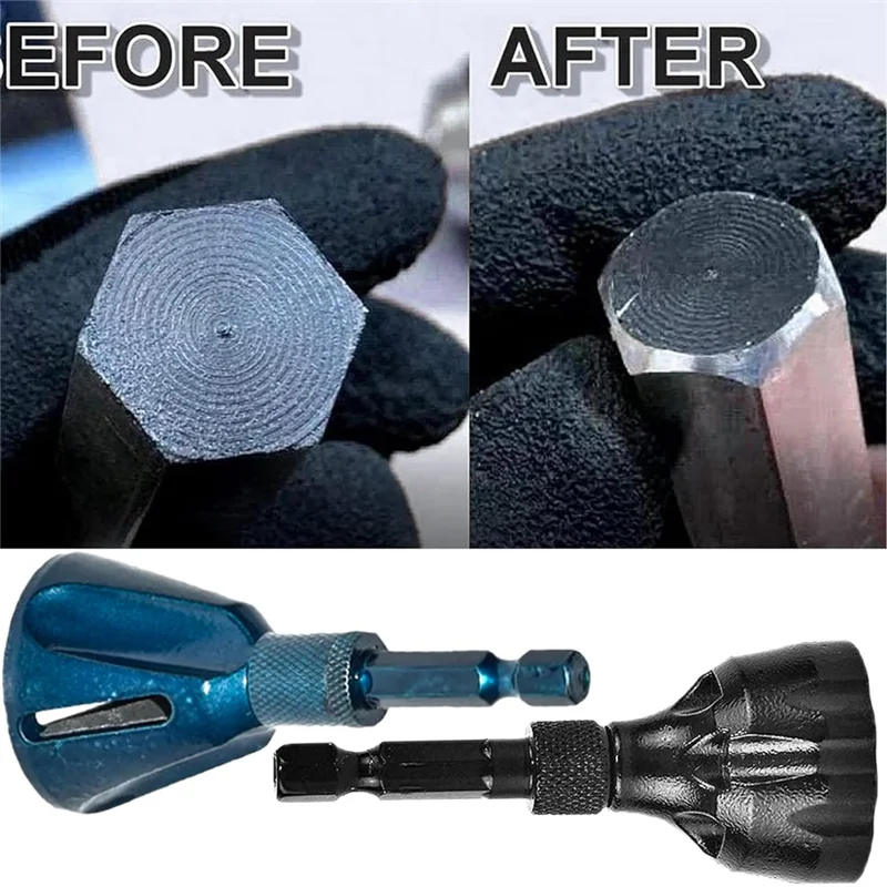 ABPQ-2Pack All Thread Deburring Tool Deburring Chamfering Drill Bit With  Carbide Blade