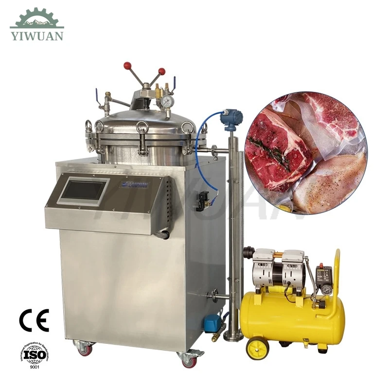 Automatic Aluminum Foil Pouches Autoclavable Retort Sterilizer Autoclave Machine For Soft Packages Bottle Jar Canned Food