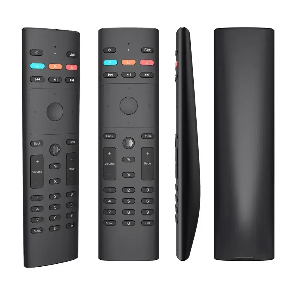 G40S Air Mouse 2.4Ghz Wireless Voice Microphone Gyro Sensor 33 Keys IR Learning Remote Control for Android Smart TV Box PC