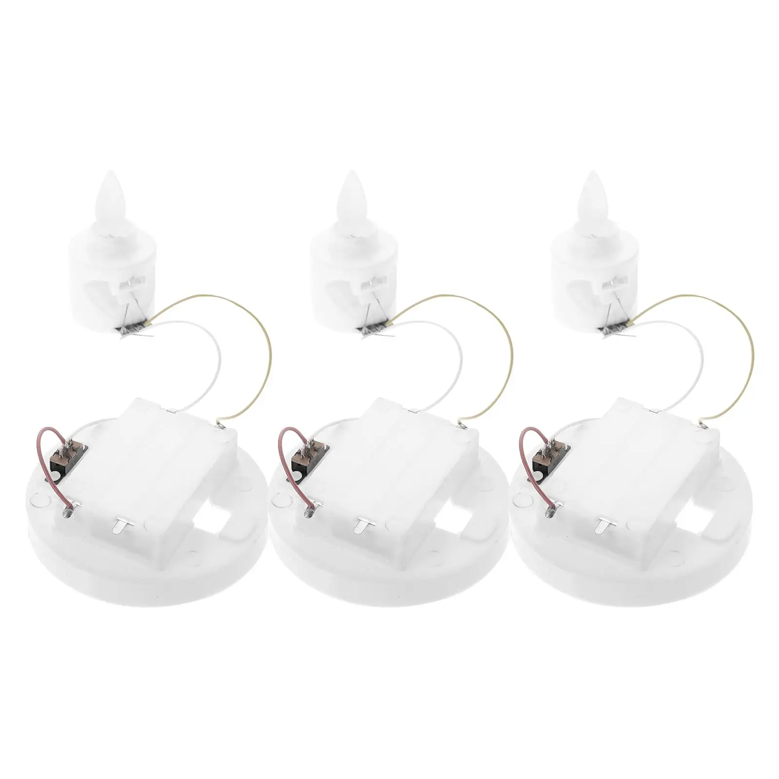

3 Pcs Movement LED Light Making Wicks DIY Lamp Supply Electric Decorative Accessories