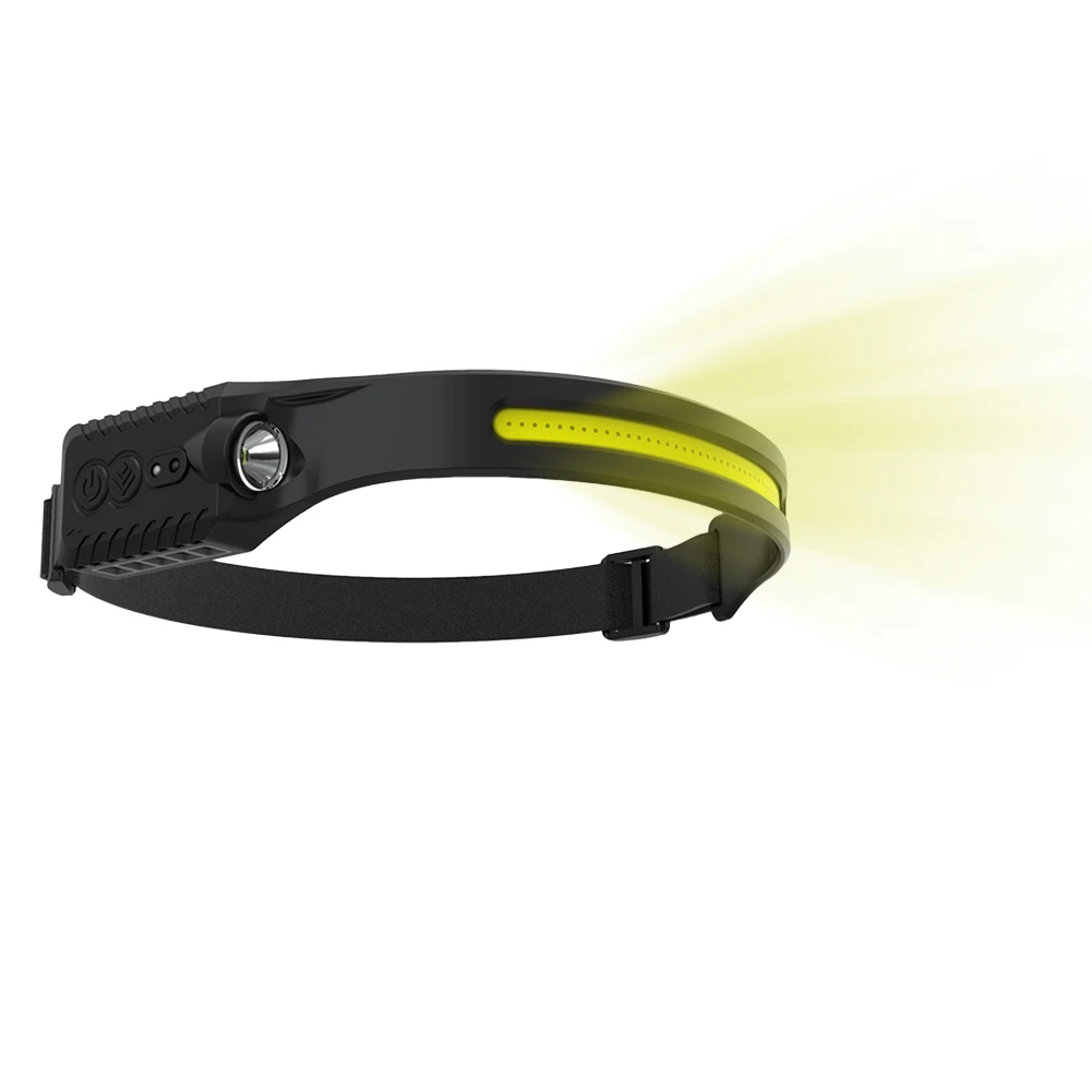 

XPE+COB Headlamp USB Rechargeable Headlamp Flashlight 230° Wide Beam Headband Light Bright Head Light for Hiking & Camping Gear