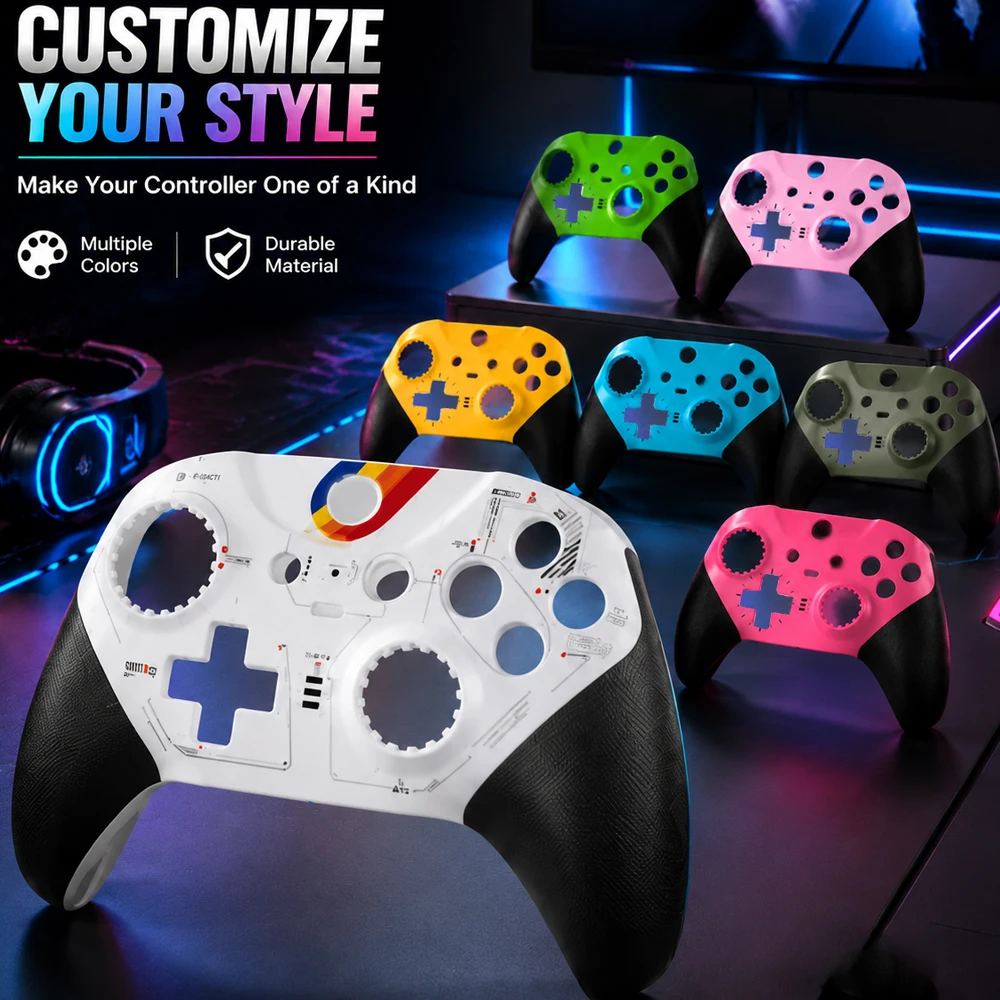 For Xbox Elite Series 2 Controller Custom Replacement Shell Faceplate Front Housing Cover DIY Mod Housing Parts with Tools