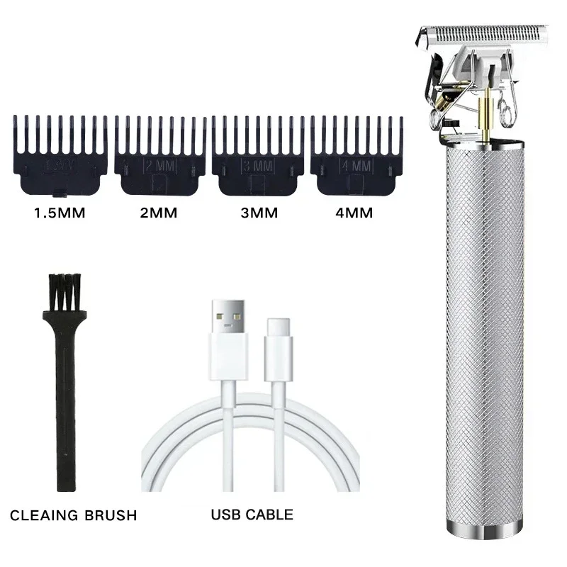 Elektrische Tondeuse voor Mannen Professionele Kapper Scheerapparaat Baardtrimmer Draak Boeddha Ontwerp Lichaamshaar Snijmachine USB