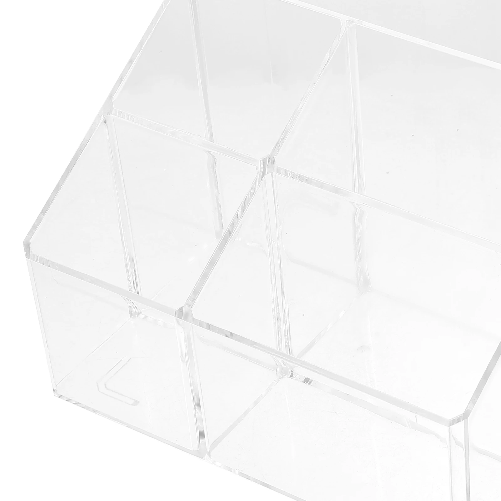 

Transparent Desktop Acrylic Storage Box Organizer Multifunctional Holder Office Desk Compartment Pencil Pen Brush Holder