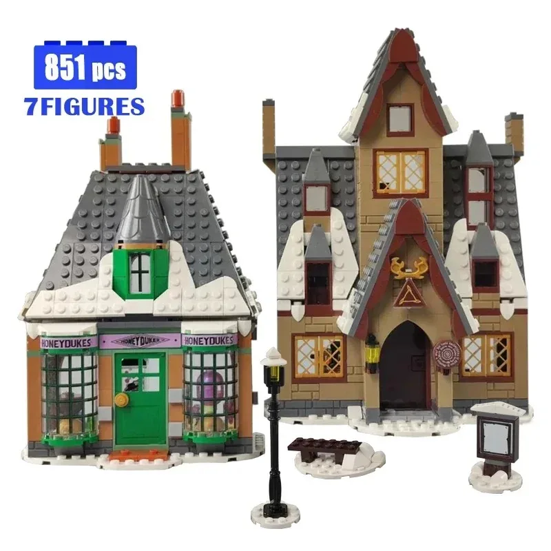 Compatible with 76388 Movie Magic World Building Block Creative Collage Toy Building Street Scene Brick 851 Children's Toy Gift