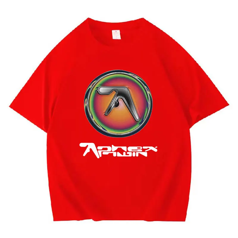 Aphex Twin Music Mark Graphic T Shirt Men\'s Hip Hop Retro Gothic Punk T-shirts Unisex 100% Cotton Oversized T-shirt Streetwear