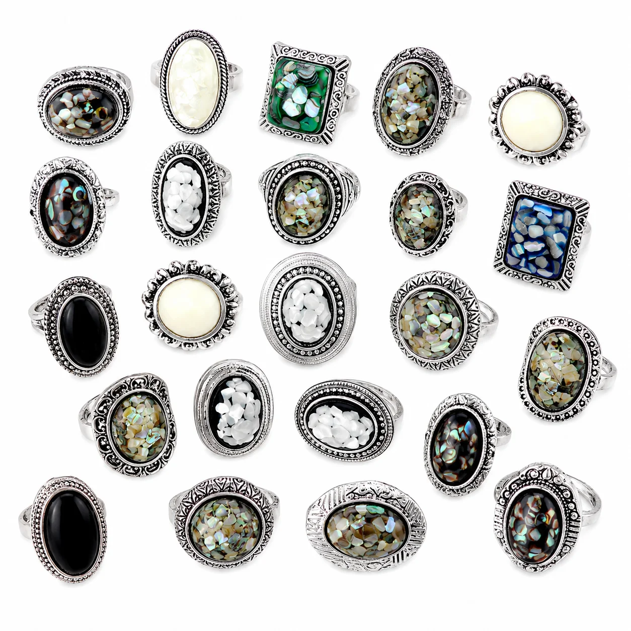 50Pcs Vintage Retro Natural St - Vintage Collectible Jewelry recension och pris