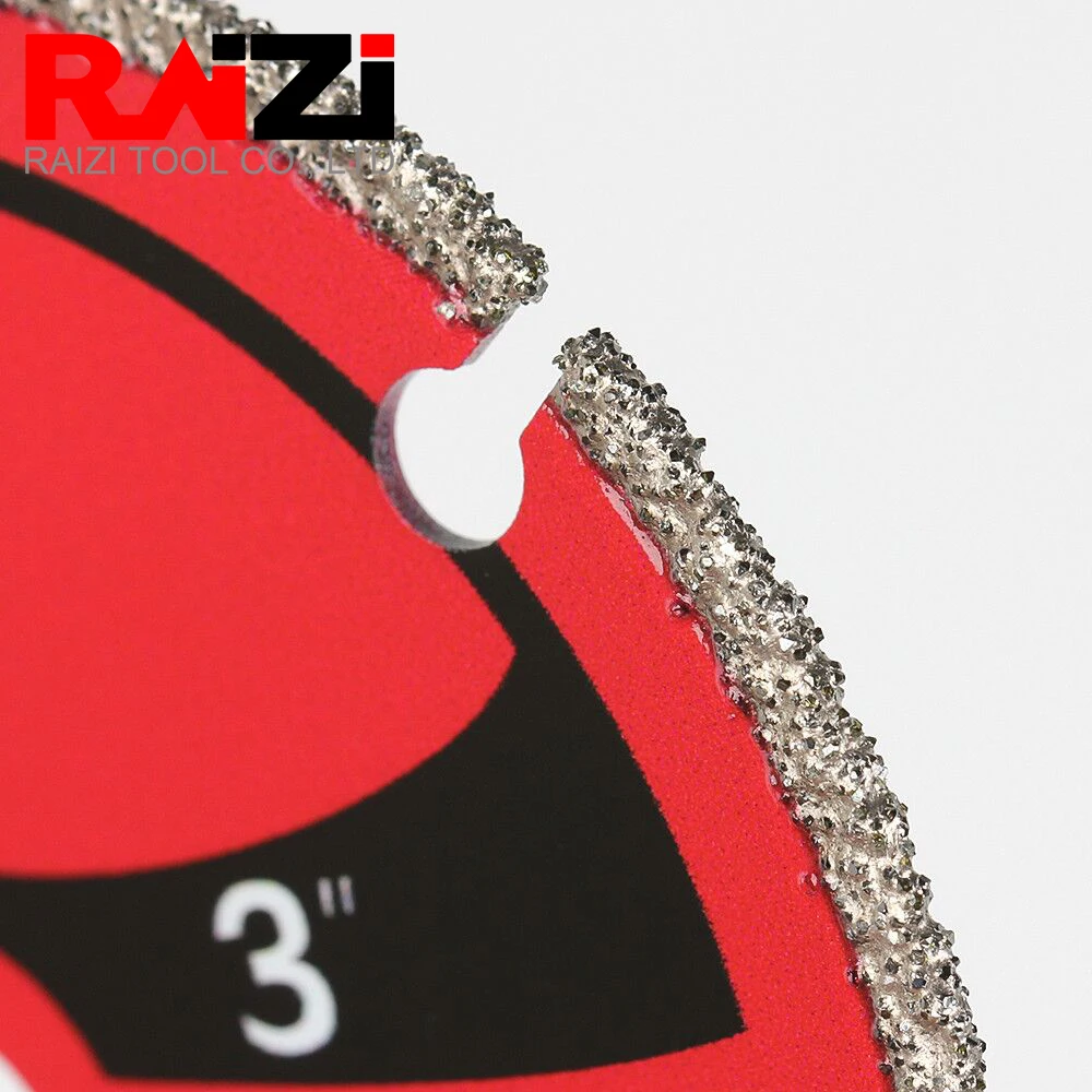 Raizi 75/115/125 MM Diamond Cutting Wheel For Metal Cut Off Wheel On Rebar Steel Iron INOX Diamond Metal Cut Disc Blade