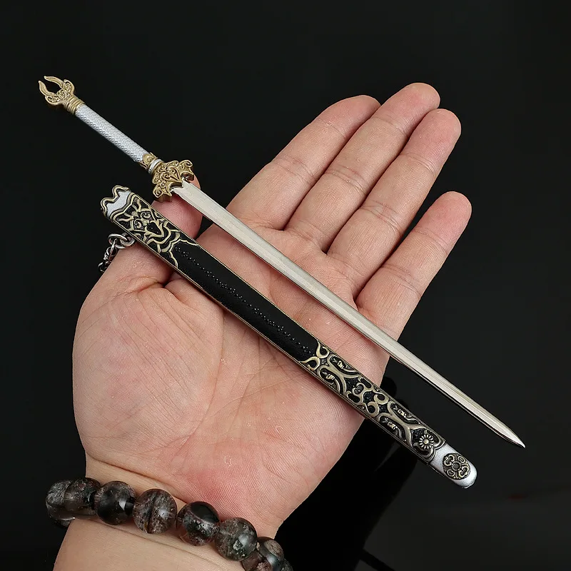 22 センチメートル冷兵器シリーズドラゴンとフェニックスの剣中国アニメ周辺機器金属モデル剣 Accessorie 装飾コレクションおもちゃ