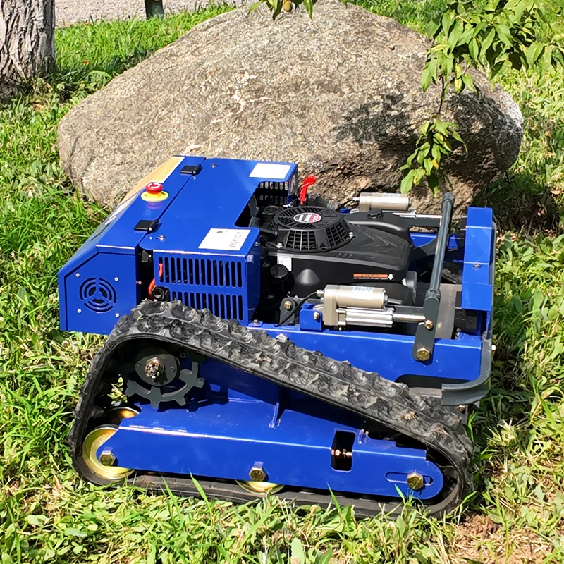 Customized wireless lawn mower with slope-traveling crawler-type all-terrain remote-controlled agricultural lawn mower robot
