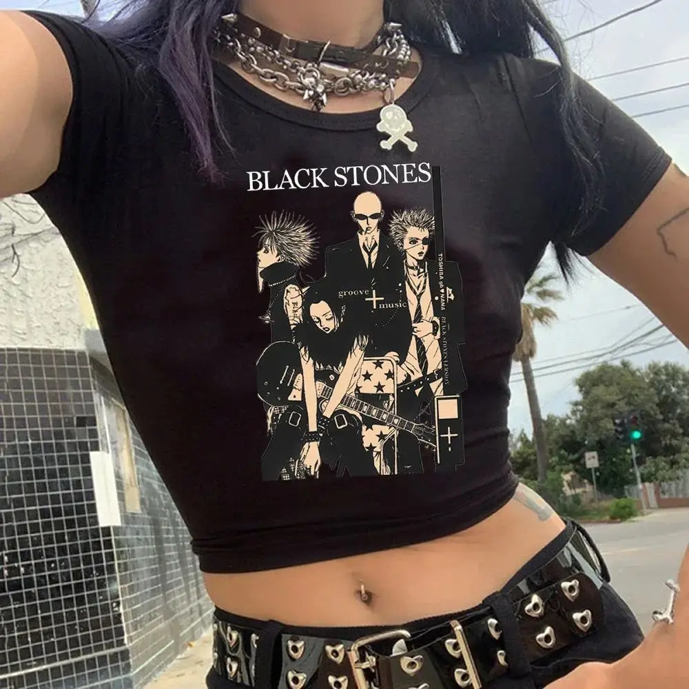 

Kawaii укороченная летняя футболка с рисунком аниме, женская футболка Haraj Sle ort Sve, повседневный топ для женщин