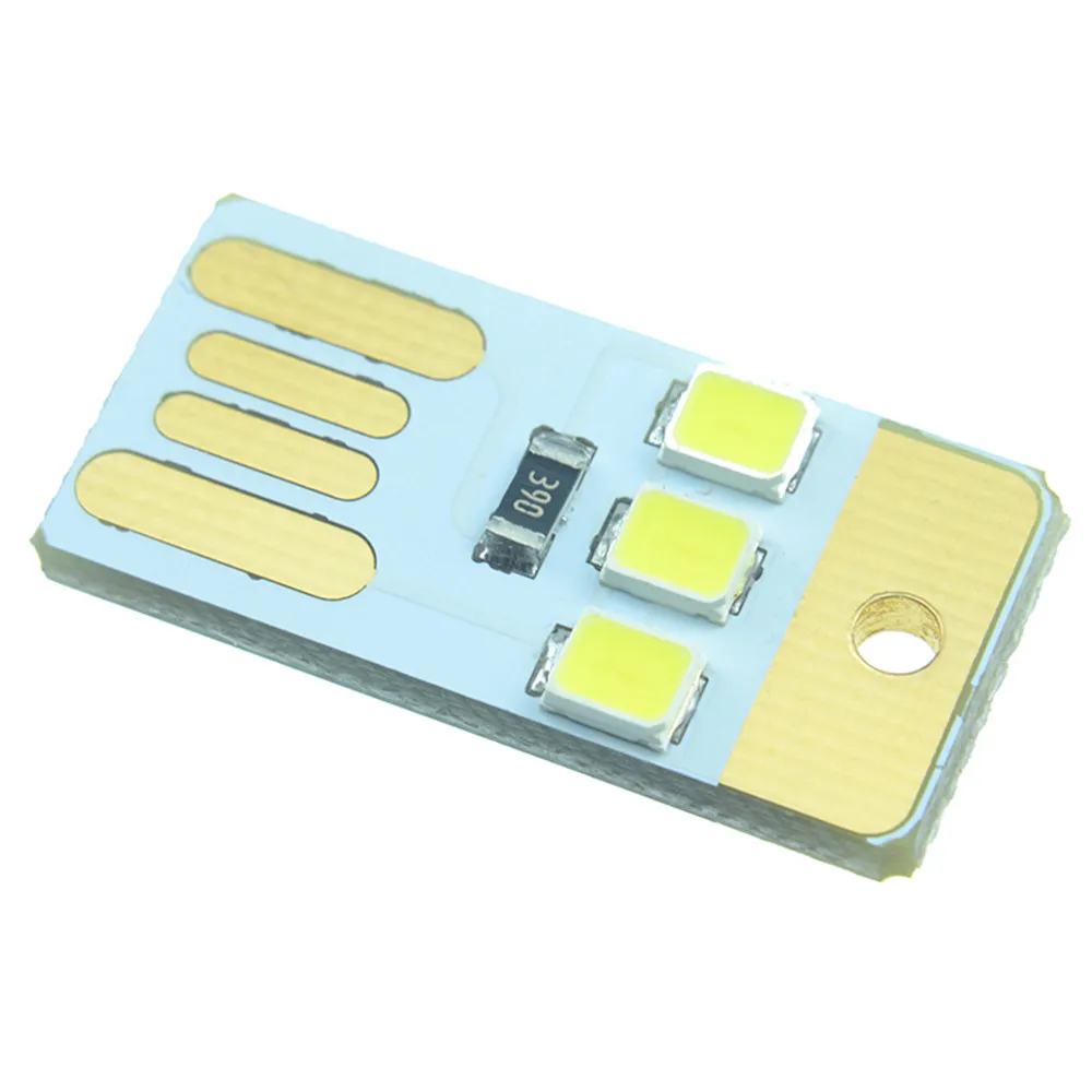 Super mini lumière LED USB, modèle blanc, alimentation enfichable, ampoule LED, porte-clés portable, nouveau