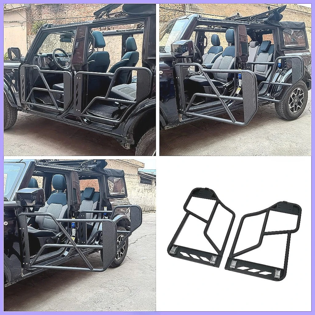 Steel Tubular Half Door  | 4x4 Off-Road Accessory | Durable Auto Parts