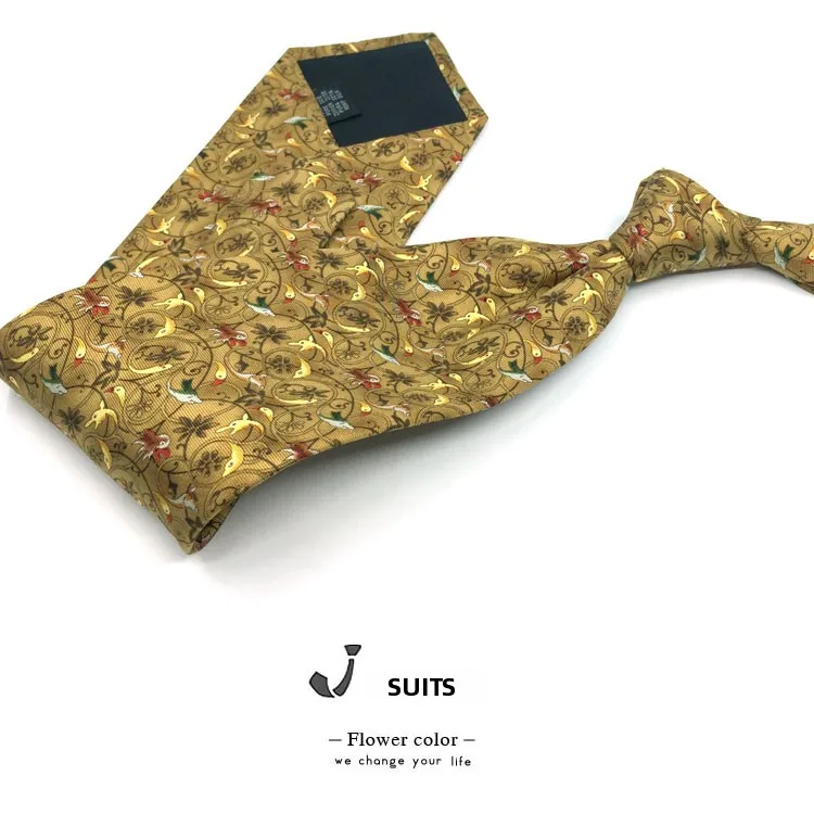 wide-9cm-retro-animal-dolphin-pattern-silk-tie-handmade-busin-tie-arrow-design-winter-collection-floral-print