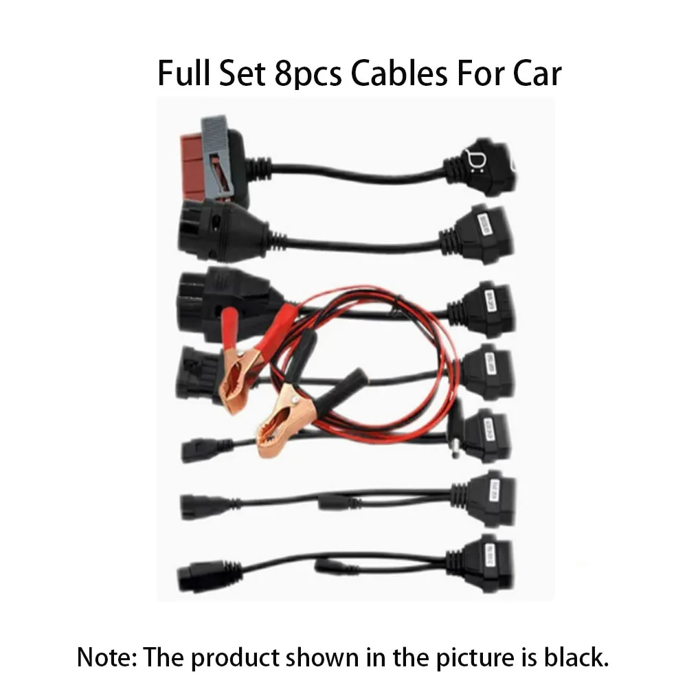 8 in 1 Car Cable Set, OBD2 Adapter Cable Compatible with For D-S1-50-E T-C-S Pro, Multi-function Auto Diagnostic Connecting Wire