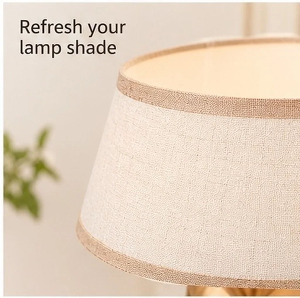 5M Lamp Shade Border Tape Natural Linen Fabric Lampshade Protection DIY Lampshade Crafting Materials Self Adhesive