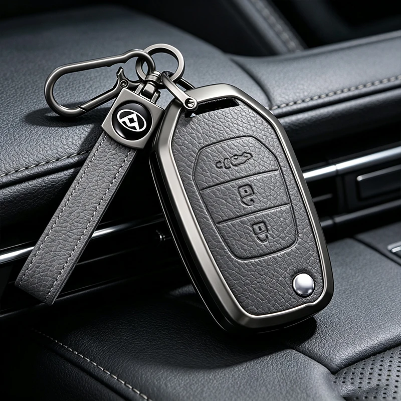 Metal Car Key Case Cover for SAIC MAXUS T60 Keychain Remote Auto Protection Guard Shell Fob Holder Accessories