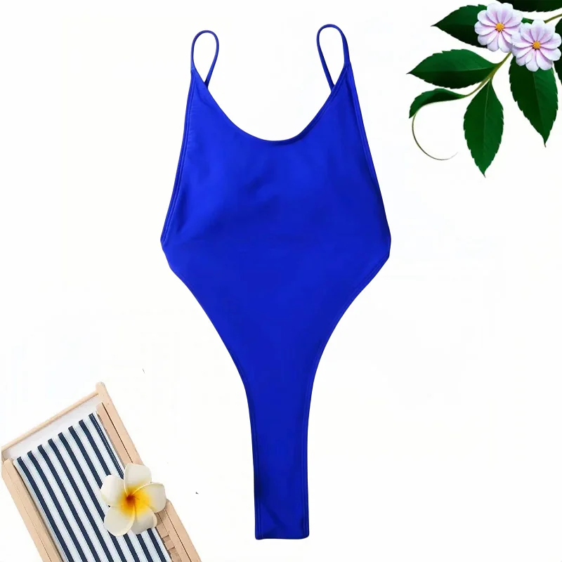 2024 Sexy Extreme Backless Bikini Women Swimsuit One Piece Swimsuit High Back Thong Swimsuit Summer Swimming Beach Swimwear​