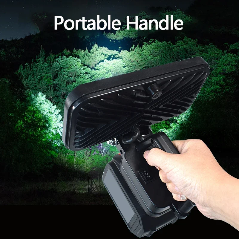 For Makita 14.4V-18V Li-ion Battery LED Work Light 8Inch Handheld Flashlight Lantern for Fishing Jobsite Emergency Lighting