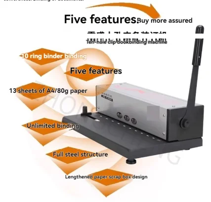 

10-hole punching machine, manual home/office punching machine, 2000 contract, tender document, and financial binding machine