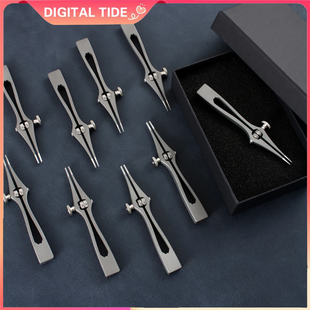 

French Type Manual Hole Puncher Leather Chisel Pricking Iron Handmade LeatherCraft Adjustable Spacing 1-6MM Leather Punch Tool