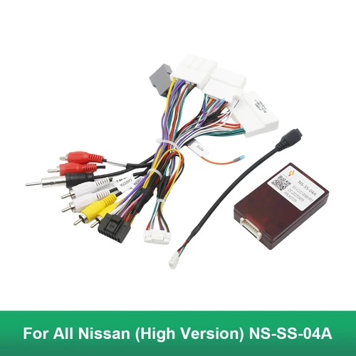 Imagen 1 del producto NS-SS-04A para decodificador de caja Nissan Canbus (versión alta) para todos los cables de alimentación de arnés de cableado Android de 2 Din de Radio Nissan