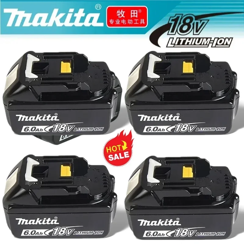 For Makita 18v 6Ah With Charger Rechargeable Lithium Ion Makita 18 v Battery Power Tool BatteryBL1860BL1850 BL1830
