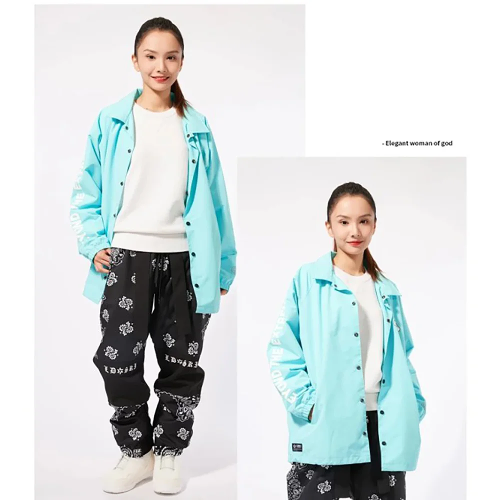 スキーインストラクタージャケット防水ウィンドブレーカー屋外スノーボードコート男性女性プロフェッショナルトレーニング冬用シェルトップ