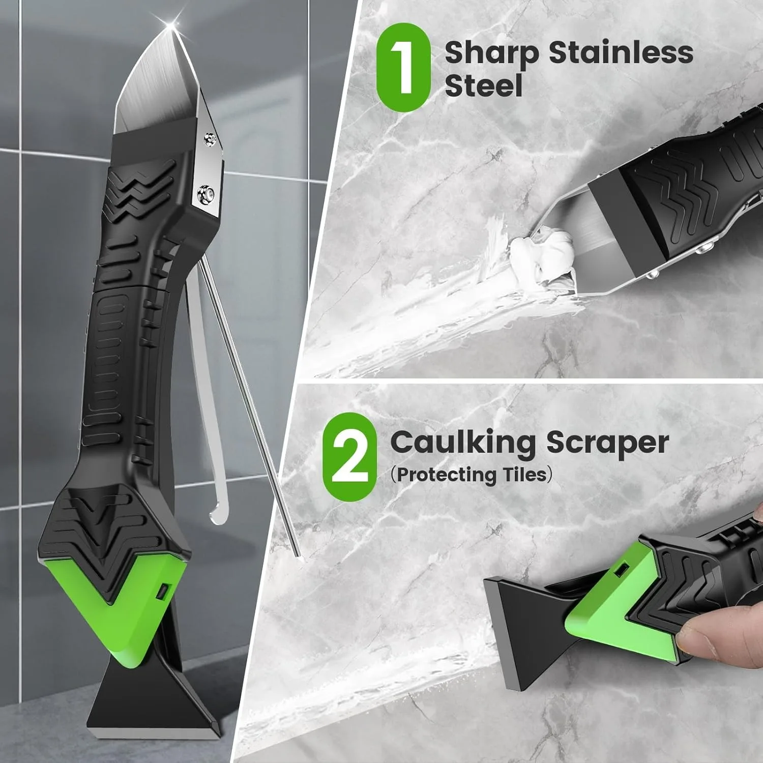 5 في 1 13 قطعة مزيل السيليكون مانع التسرب السلس مكشطة السد التشطيب الجص عدة أدوات الطابق إزالة قالب طقم أدوات يدوية #3