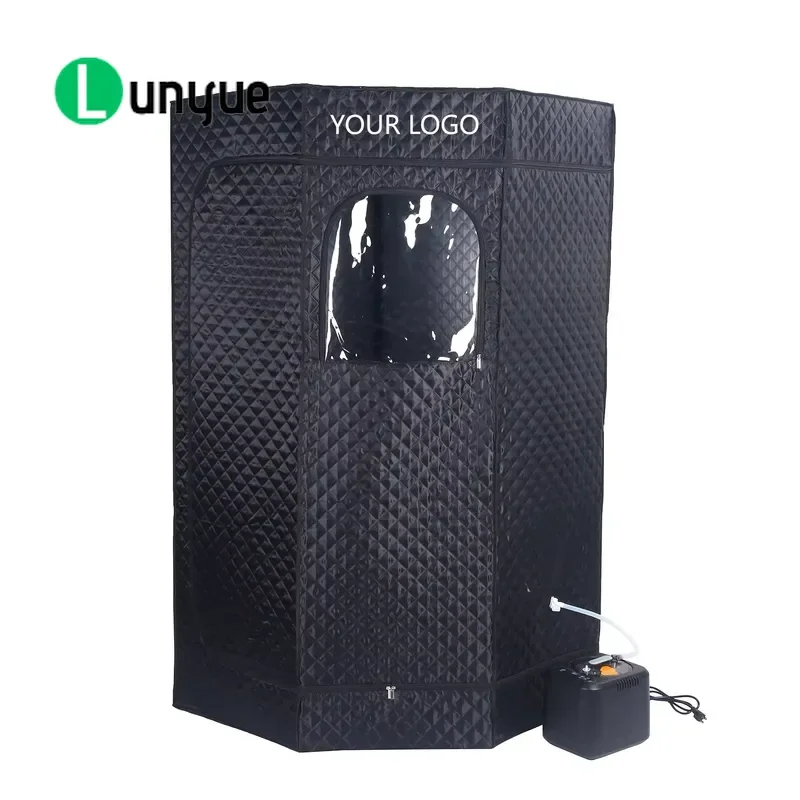 Portable Single Person Steam Sauna Pod Easy Assembly Foldable Home Spa Steam Room for Relaxation Detox Compact Design