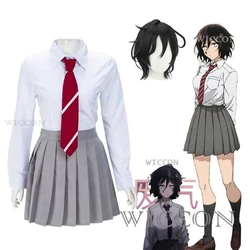 Call of the Night Akira Asai Cosplay Costume Wig JK School Uniforms Suit Roleplay Women Skirt Anime Style Halloween Comic-co Set