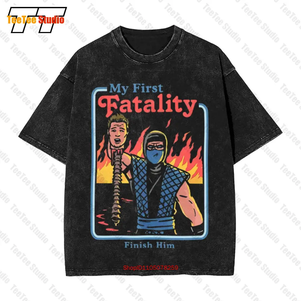 Mortal Kombat - First Fatality Vintage Oversized T-Shirt S81Y