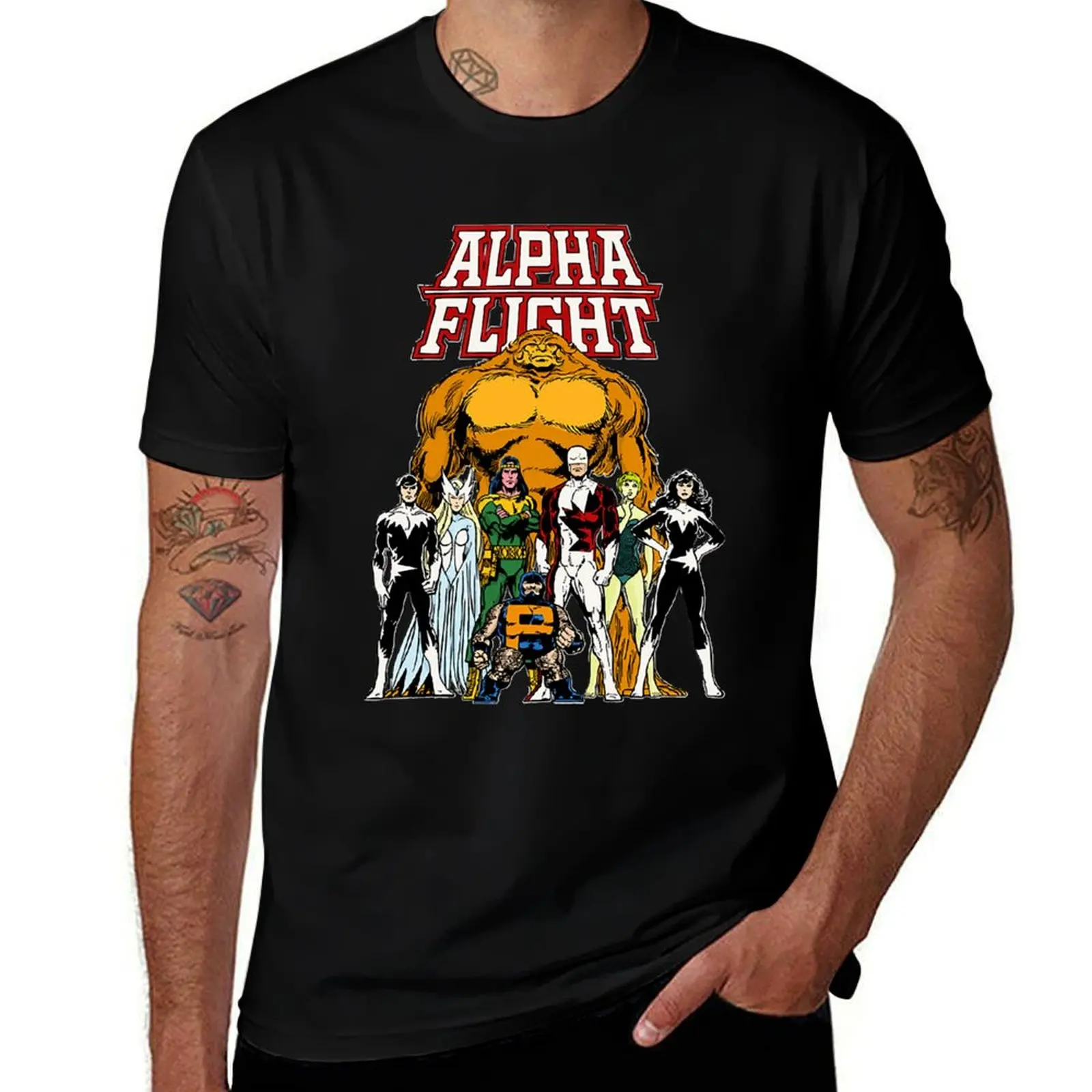 

Alpha Flight team T-Shirt man graphic t shirt man t shirts cotton funny t shirts man T-shirt