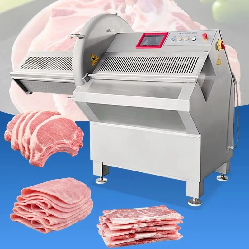 Meat Slicer Customized Commercial High Speed Horizontal Slicer for Sausage Cheese Steak Bacon Ham Processing