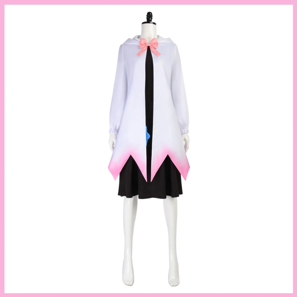 XqNew Anime SPY×FAMILY Anya Forger Cosplay Costume White Cloak Dress Uniform Full Set Wig Woman Cute Halloween Suit view 3