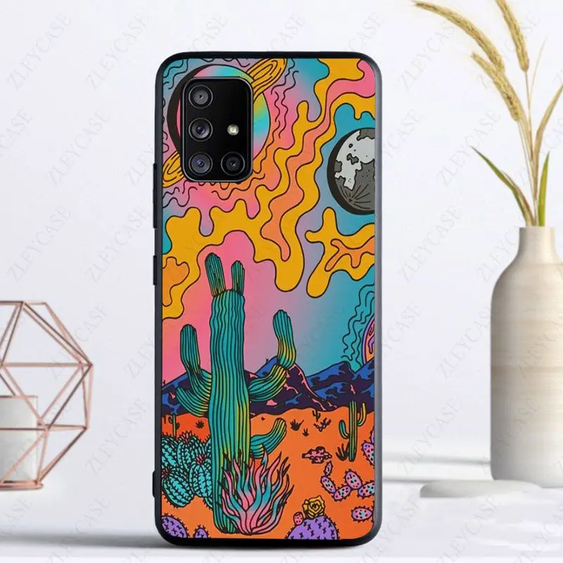 Colourful Psychedelic Trippy Art Phone Cover For samsung galaxy A14 A53 A13 A12 A40 A22 A23 A32 A34 A50 A51 A52 A70 A71 A73 case