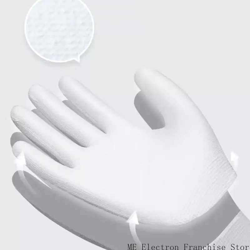 

12 Pairs PU Coated Gloves Safety Work Gloves Women Men Breathable Working Gloves for Gardening Construction