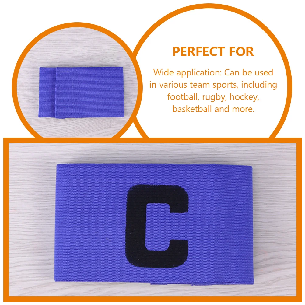 3 Pcs Football Training Supplies Captain C-label Armband Yellow Bands Portable Convenient Badge Accessory