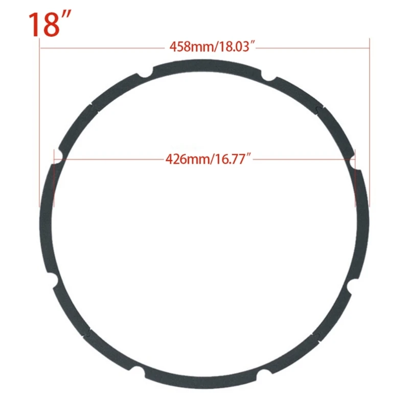 Speaker Foam Surround Edge Rings Repair 4-hole/8-hole 4-21 inches DIY Speaker Surround Repair Rubber Replacement