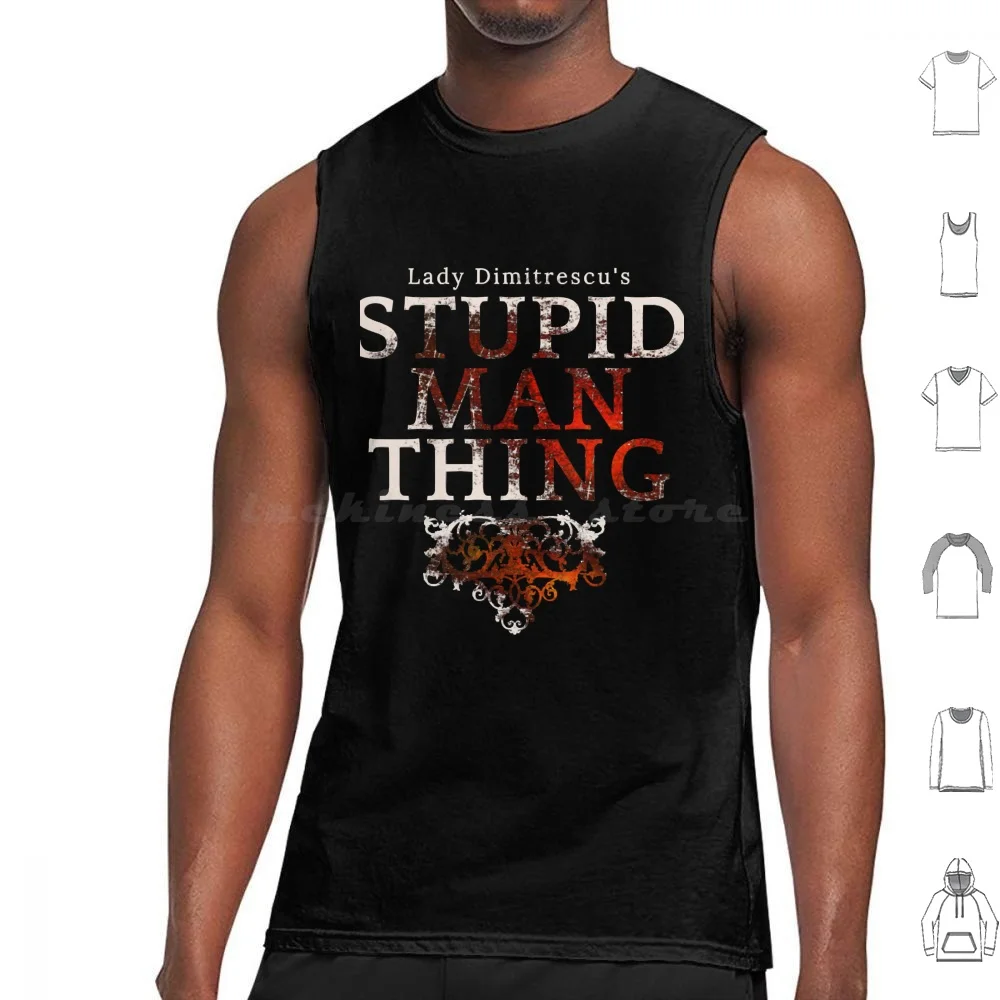 Vintage Photograp Stupid Man Thing Gifts Music Fans Tank Tops Vest Sleeveless Vintage Photograp Stupid Man Thing Music Fans