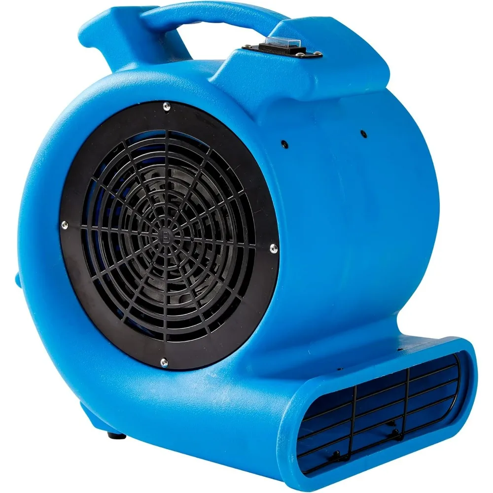 

1/2hp Air Mover Floor Drying Blower Fan - Powerful 1/2HP Motor Carpet Dryer, 2200 CFM Air Flow, Lightweight Design, 2-Speed