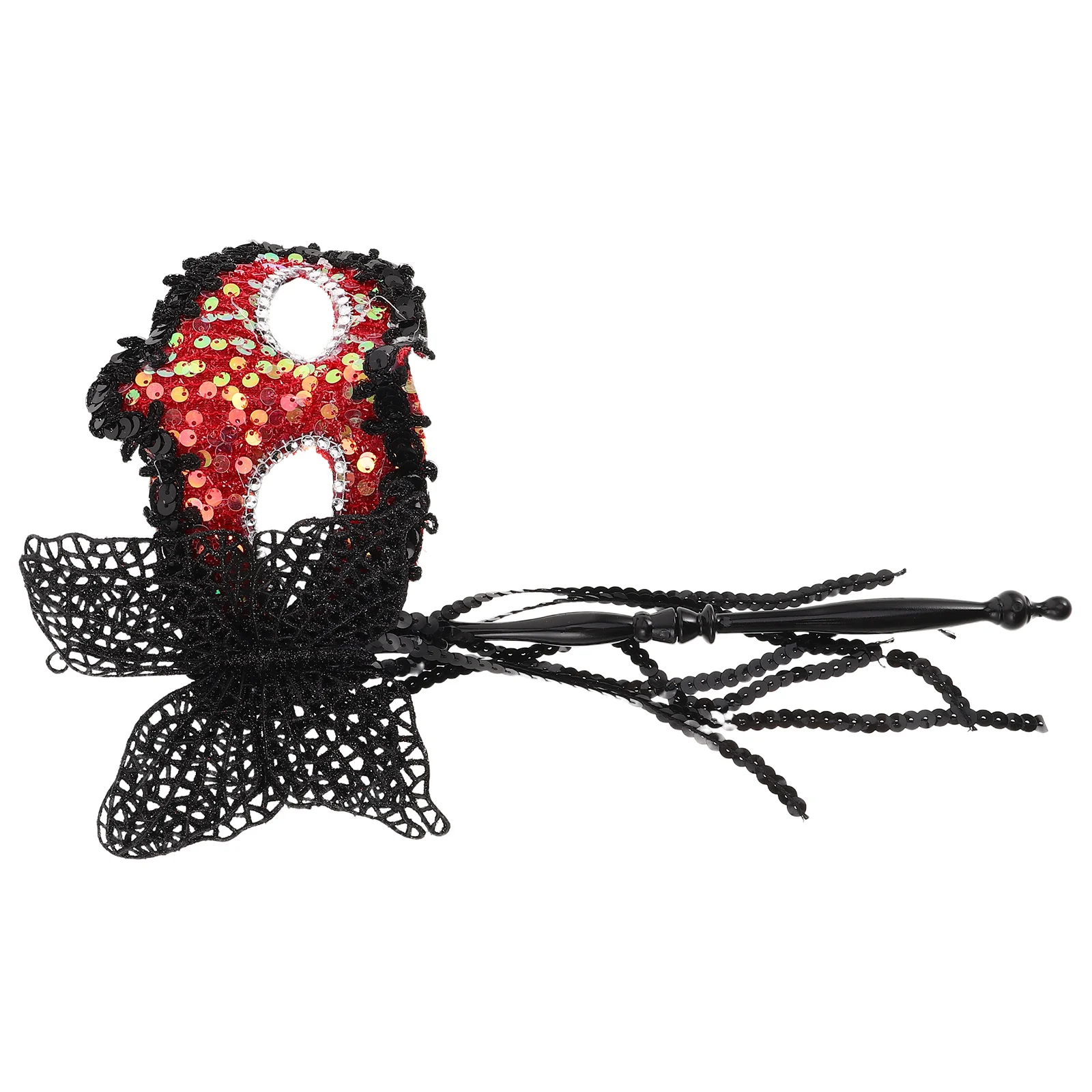 

Handheld Stick Sequin Mask Carnival Ladies Party Cute Halloween for Women Princess Plastic Butterfly Woman