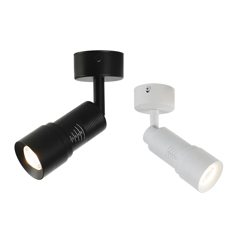 Modern Design 7W 10W 12W Embedded LED Track Lighting System Recessed Aluminum  Housing Ceiling Angle Adjustable Spot Light