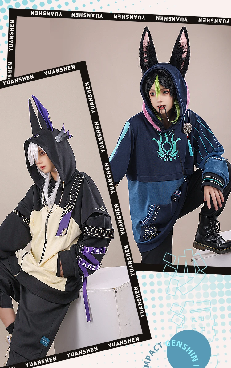 

Толстовки Cyno Tignari Genshin Impact Costume Cyno, куртка на молнии для мужчин и женщин, модный пуловер для мальчиков и девочек, крутая уличная одежда, толстовки