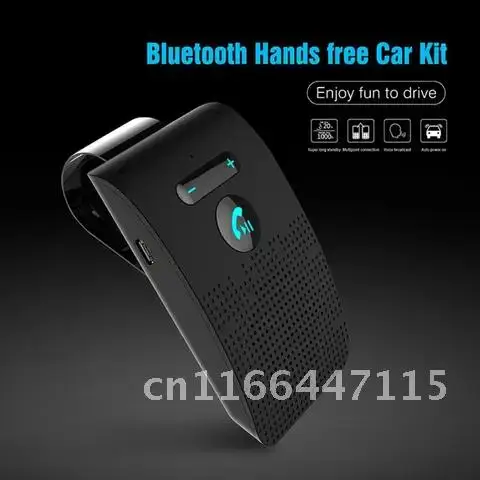 

Wireless Vehicle Car Bluetooth V5.0 Bluetooth Handsfree Car Kit Wireless Bluetooth Speaker Phone Sun Visor Clip Speakerphone