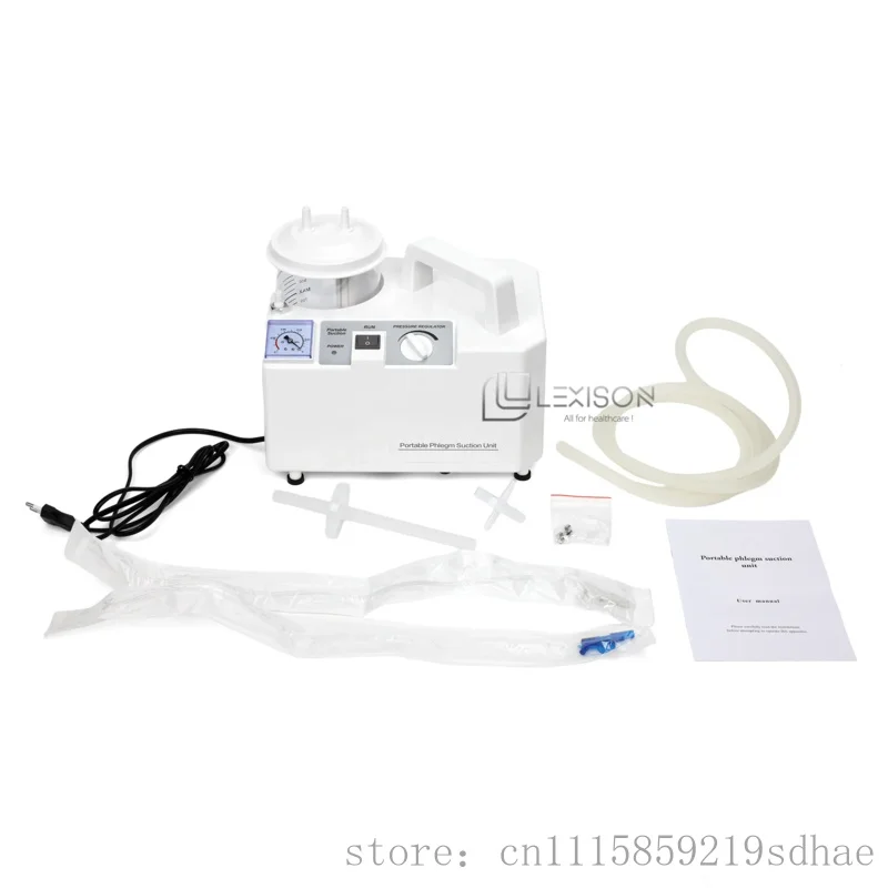 Lorvmed  Lexison New Veterinary Equipment PF9006 Medical Electric Vacuum Unit Single Bottle Phle Suction Pump hine Dog Care