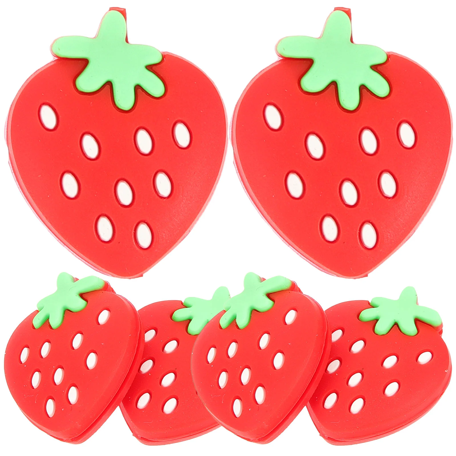 6 Pcs Tennis Balls Racket Absorber Vibration Dampener Small Decorative Red Tiny Shocks Silicone Damper