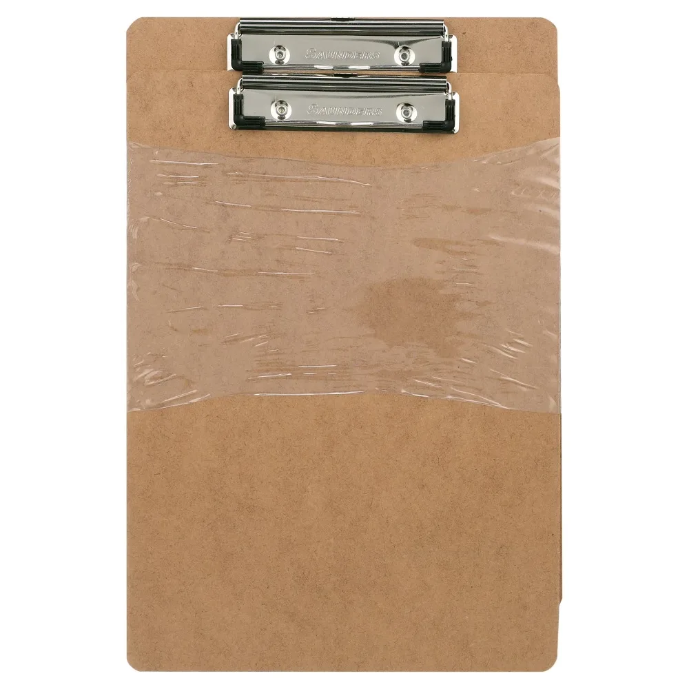 

Hardboard Clipboard Letter Size Low Profile Clip Built-in Hanging Hole Pack of 2